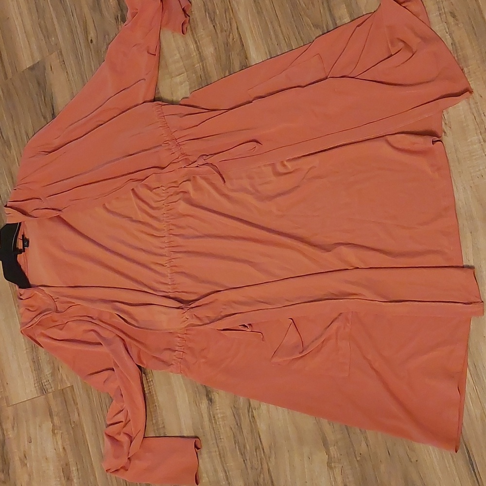 Torrid Hooded Soft Anorak Cupro Rusty Brown Sz 1X - Picture 15 of 17